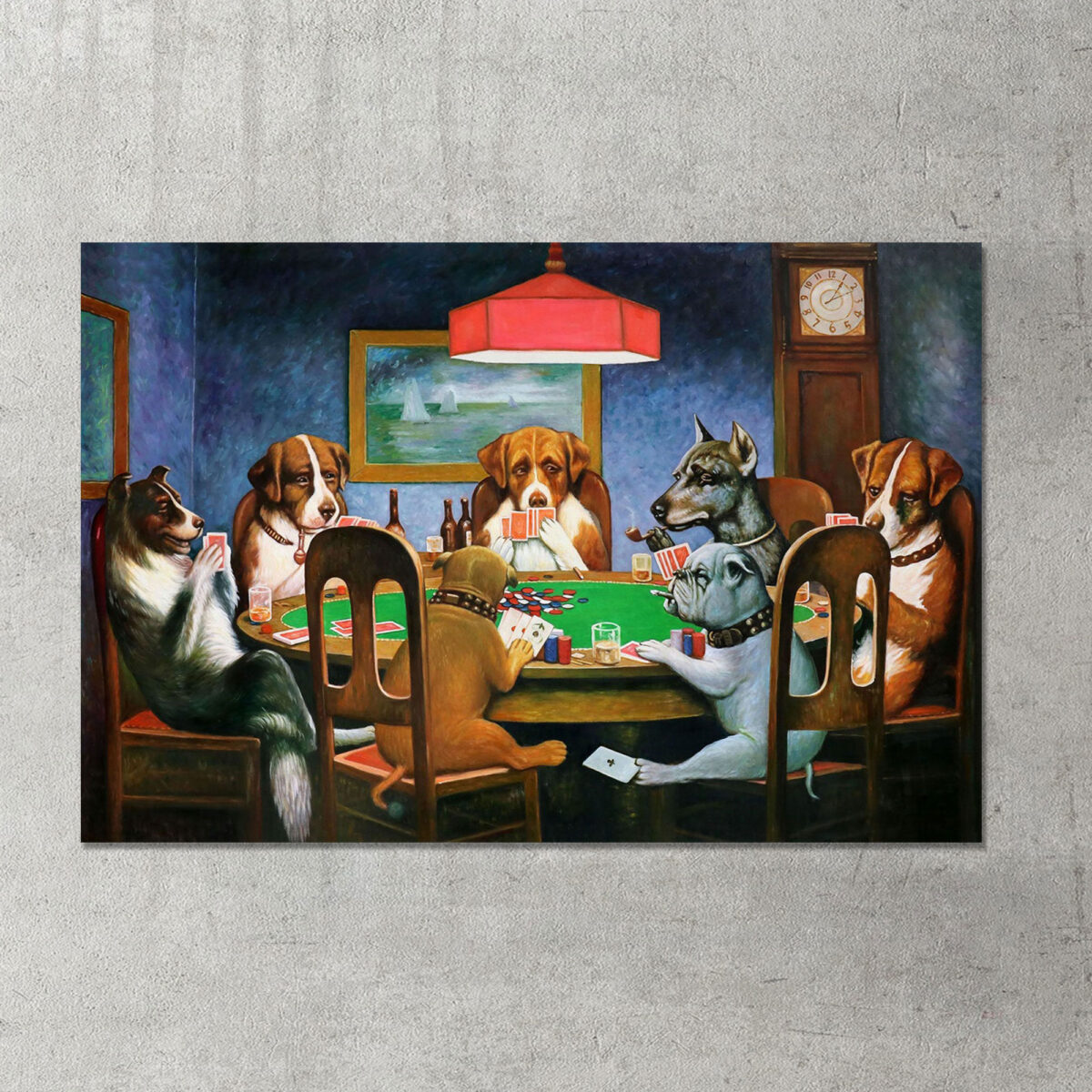 Hunde spielen Poker Bild