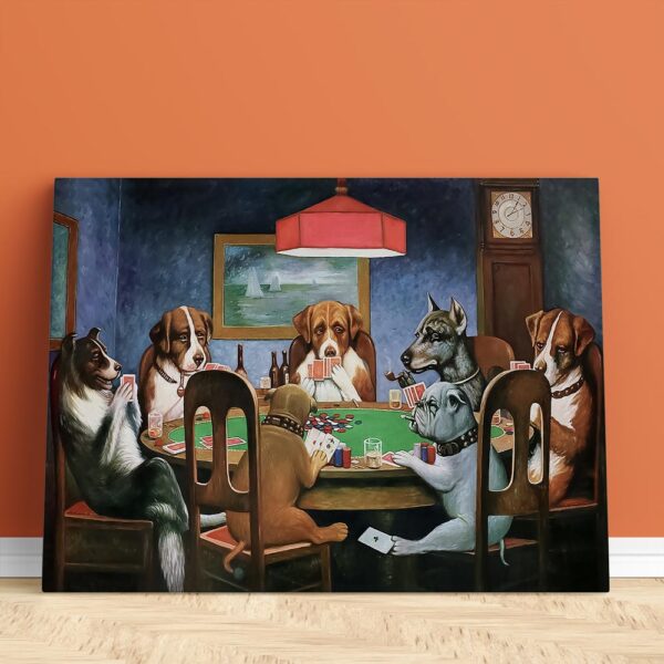Hunde spielen Poker zeichung