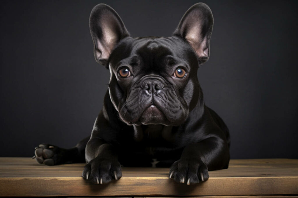 schwarze franzoesische bulldogge